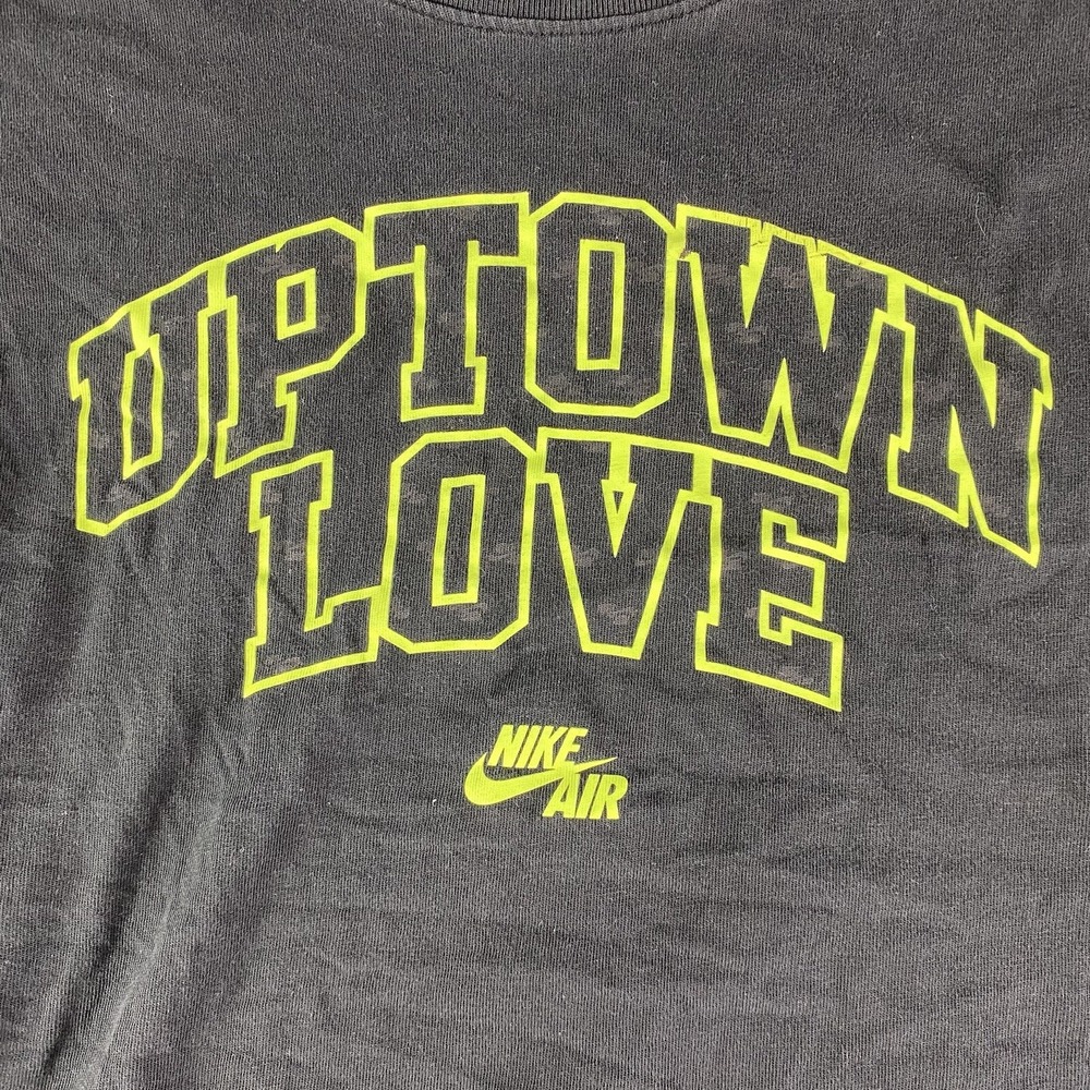 The Nike Tee T Shirt Mens Small Uptown Love Downtown Crush Graphic Black Mens